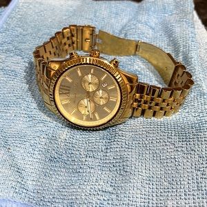 Gold tone Michael Kors watch